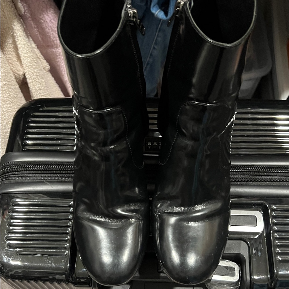Coach Black Heeled Boots